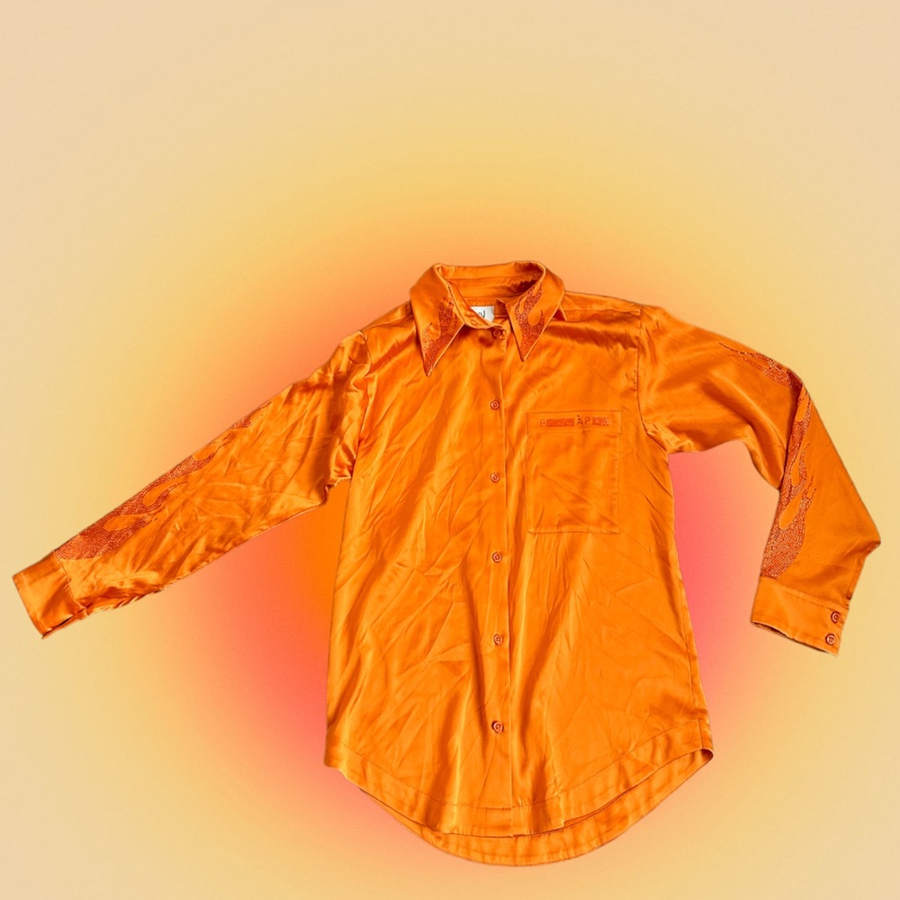 FillesApapa Orange Silk Set - Picture 2 of 6